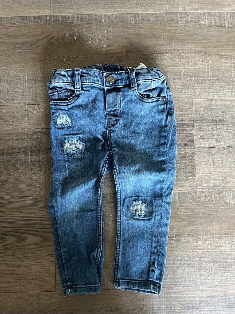 H&M Light Blue Distressed Kids Denim Jeans